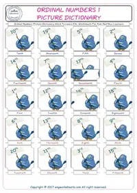 Ordinal Numbers 1
