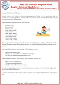 Irregular Verbs