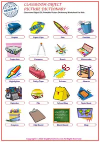 Classroom Objects 1