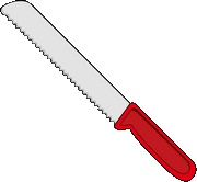 serrated knife
