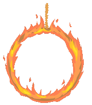 flaming hoop