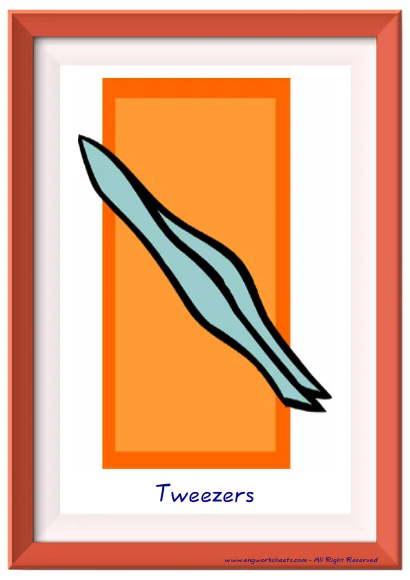 Full page ESL Flashcard together with words containing Bathroom picture for kids and teachers. Worksheet Preview