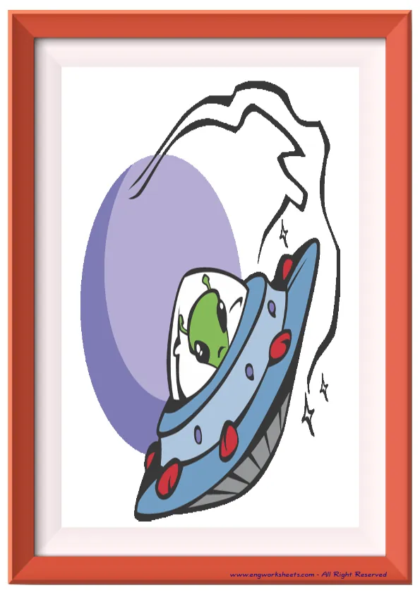 Full page ESL Flashcard without words containing Films Movies picture for kids and teachers. Worksheet Preview