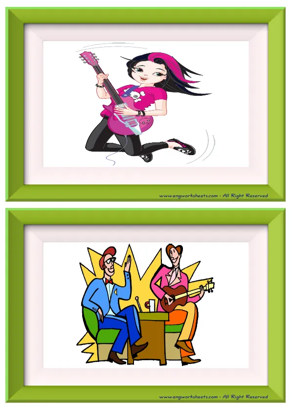 Half page ESL Flashcard without words containing Films Movies picture for kids and teachers. Worksheet Preview