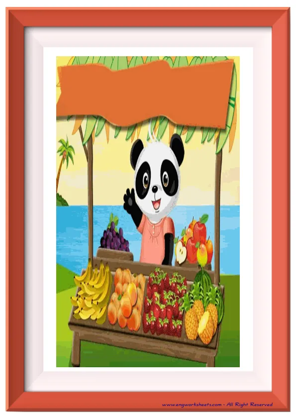 Full page ESL Flashcard without words containing Giving Directions picture for kids and teachers.