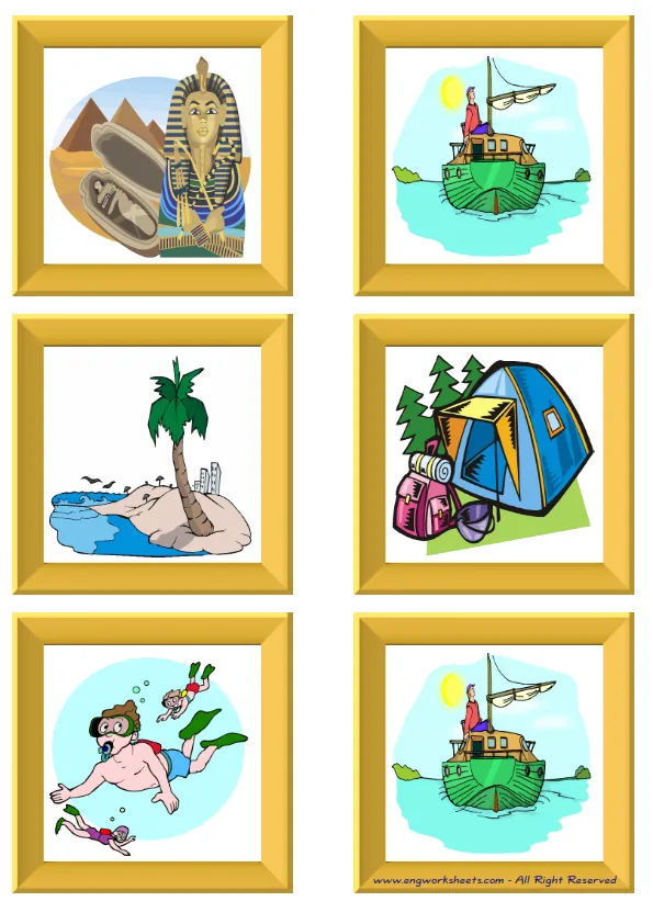 ESL Flashcard without words containing Holiday picture for kids and teachers.