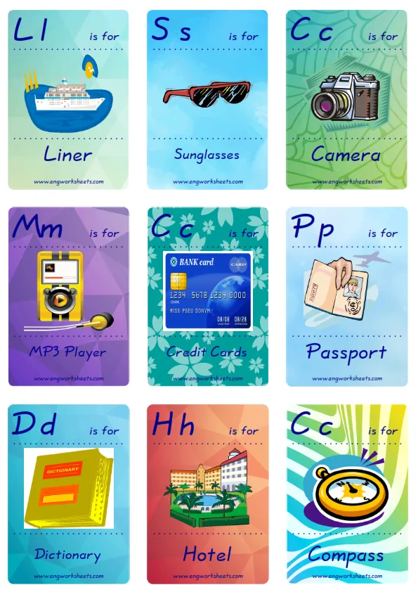 Mini size ESL Flashcard Holiday for kids and teachers. Worksheet Preview
