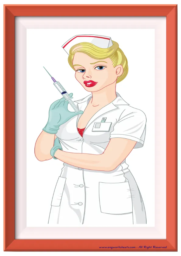 Full page ESL Flashcard without words containing Jobs-Occupations picture for kids and teachers. Worksheet Preview