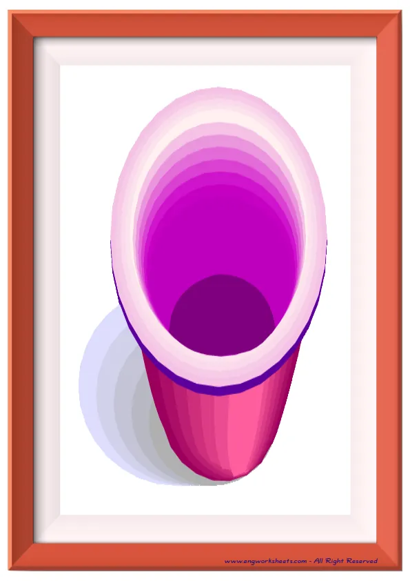 Full page ESL Flashcard without words containing Kitchen picture for kids and teachers. Worksheet Preview