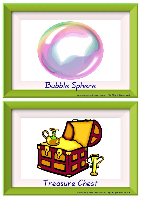 Half page ESL Flashcard together with words containing Toys picture for kids and teachers.