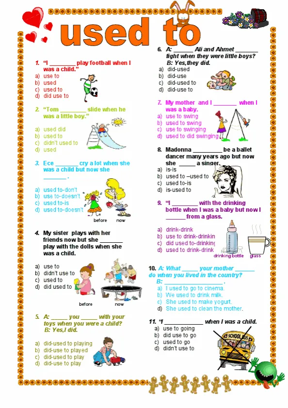 Used To Test Worksheet Preview