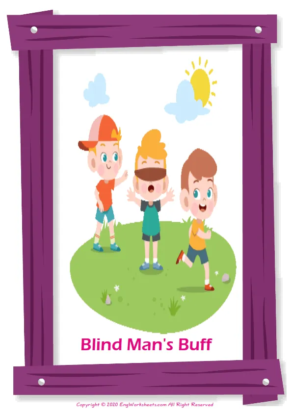 Children Games English vocabulary worksheet with full-page words Worksheet Preview