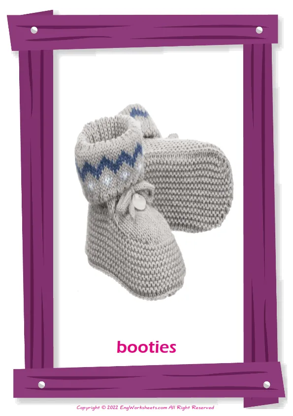 Children's Clothing English vocabulary worksheet with full-page words Worksheet Preview