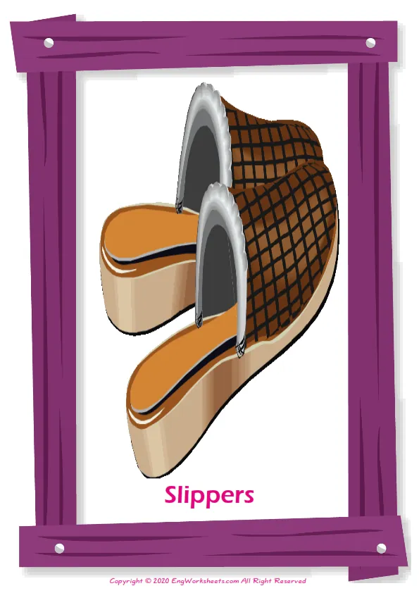 Clothes English vocabulary worksheet with full-page words Worksheet Preview