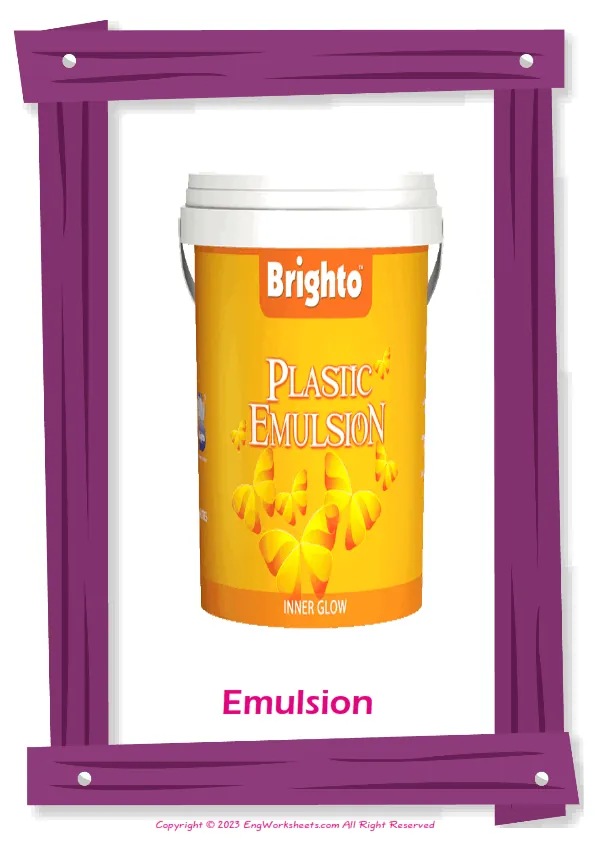 Decorating English vocabulary worksheet with full-page words