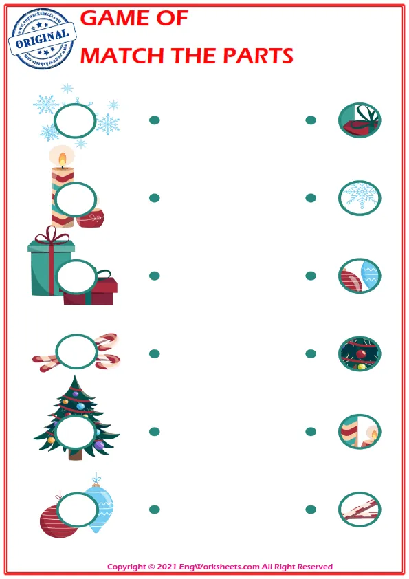 Education worksheet with match the parts Worksheet Preview