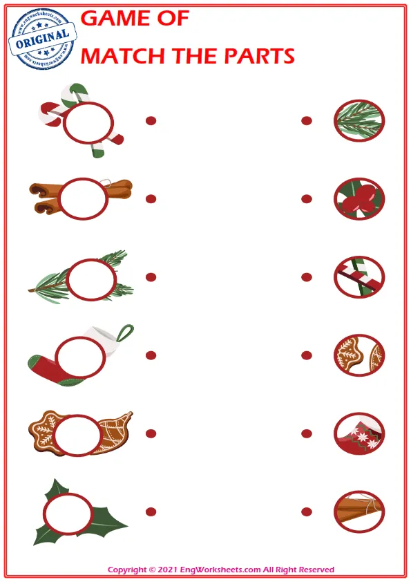 Education worksheet with match the parts Worksheet Preview