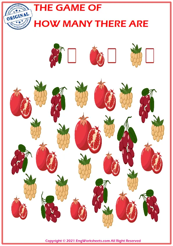 Educational mathematical game. count the number of shapes in pictures.