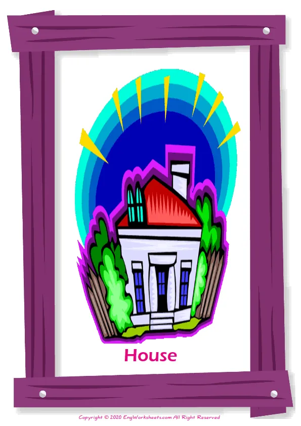 Environment English vocabulary worksheet with full-page words