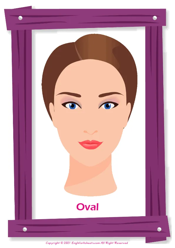 Face Shapes Esl Worksheet For Completing The Missing Two Letters. Worksheet Preview