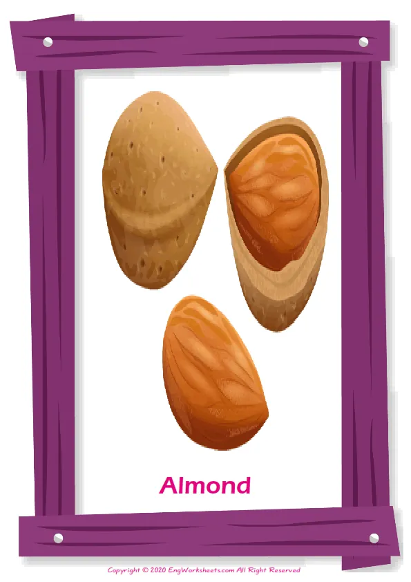 Fruits English vocabulary worksheet with full-page words Worksheet Preview