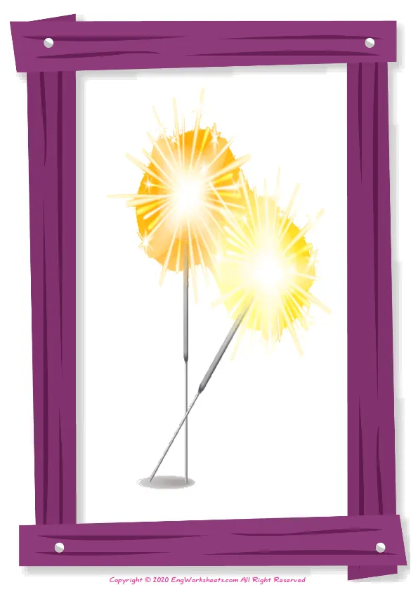 Full-page wordless Birthdays English vocabulary worksheet Worksheet Preview