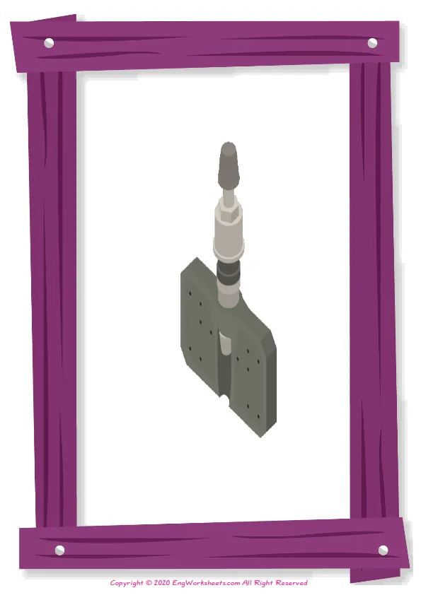 Full-page wordless Cars English vocabulary worksheet Worksheet Preview