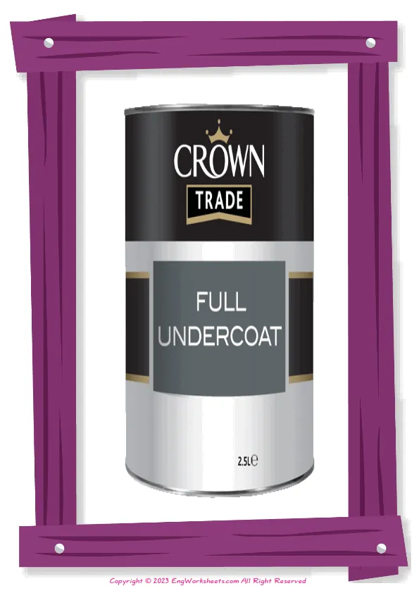 Full-page wordless Decorating English vocabulary worksheet Worksheet Preview