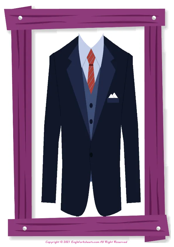 Full-page wordless Father's Day English vocabulary worksheet Worksheet Preview