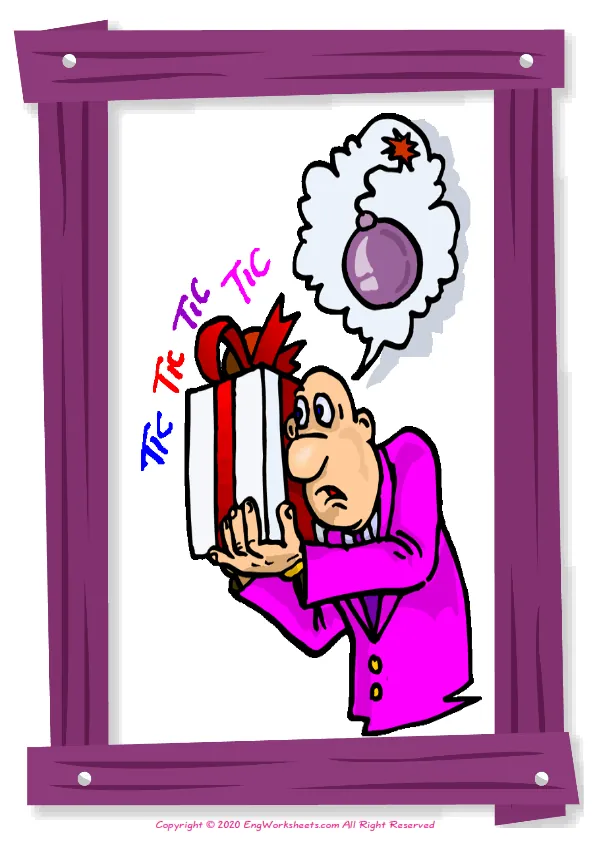 Full-page wordless Feelings And Emotions English vocabulary worksheet Worksheet Preview