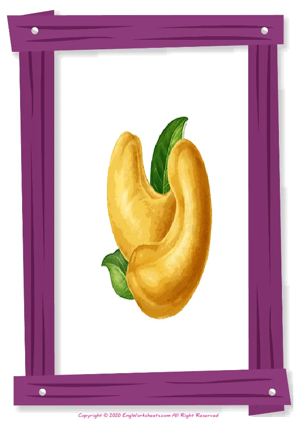 Full-page wordless Fruits English vocabulary worksheet Worksheet Preview