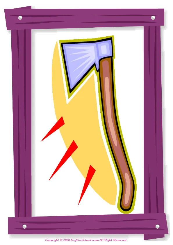 Full-page wordless Garden Parts English vocabulary worksheet