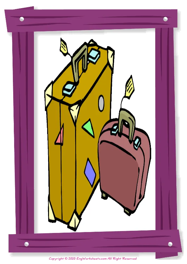 Full-page wordless Holiday English vocabulary worksheet Worksheet Preview