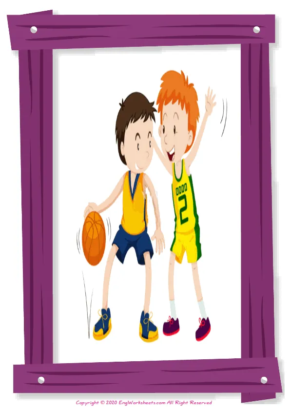 Full-page wordless Opposites English vocabulary worksheet