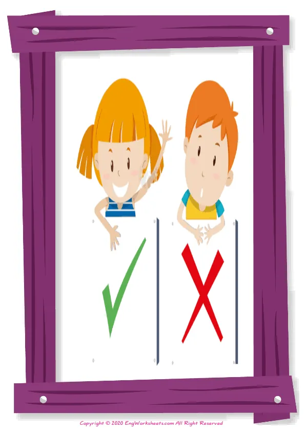 Full-page wordless Opposites English vocabulary worksheet Worksheet Preview