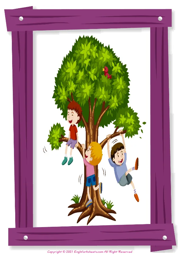 Full-page wordless Playground English vocabulary worksheet Worksheet Preview