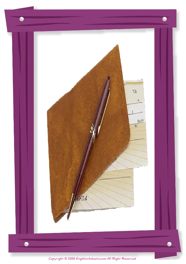 Full-page wordless Shopping English vocabulary worksheet