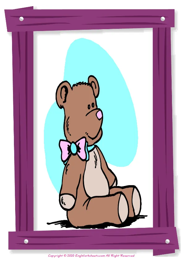 Full-page wordless Toys English vocabulary worksheet Worksheet Preview