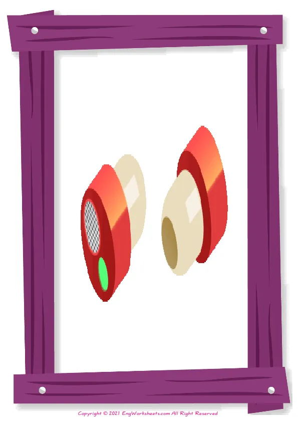 Full-page wordless Wearable Technology English vocabulary worksheet Worksheet Preview