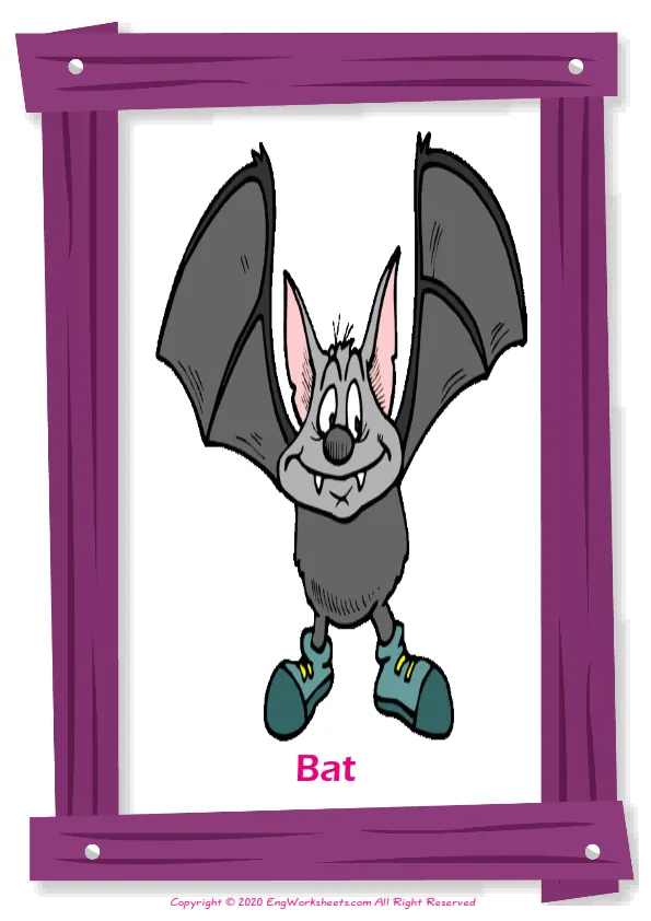 Halloween English vocabulary worksheet with full-page words Worksheet Preview