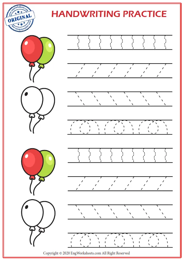 Handwriting Practice 3 Worksheet Preview