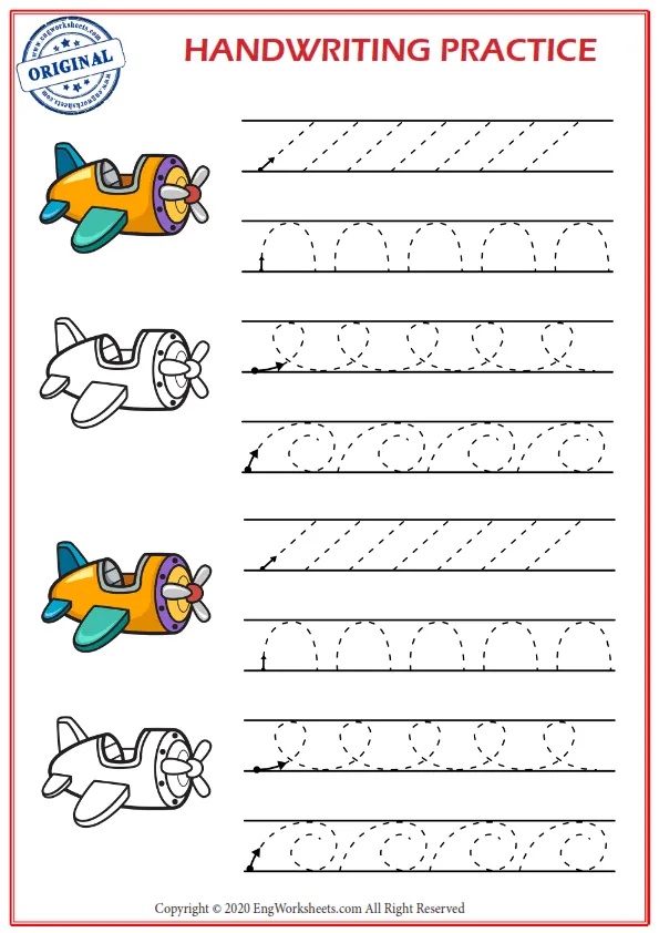 Handwriting Practice 5 Worksheet Preview