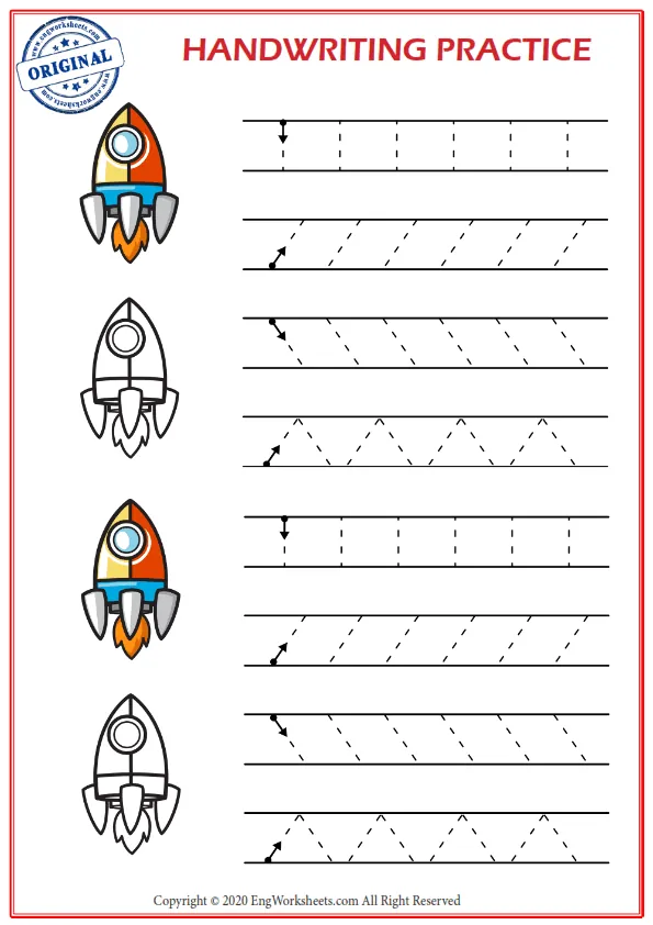 Handwriting Practice 6 Worksheet Preview