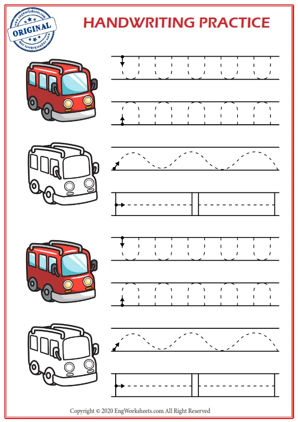 Handwriting Practice 8 Worksheet Preview