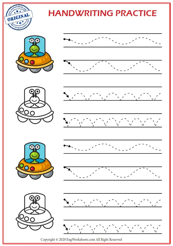 Handwriting Practice 9 Worksheet Preview