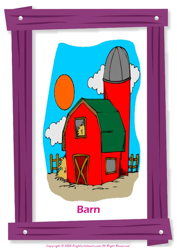 Houses Homes English vocabulary worksheet with full-page words