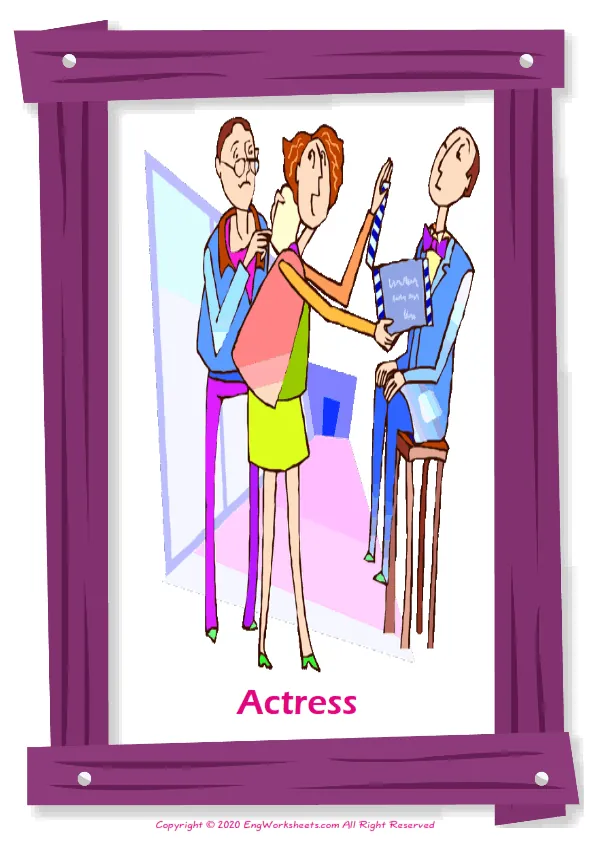 Jobs Occupations English vocabulary worksheet with full-page words Worksheet Preview