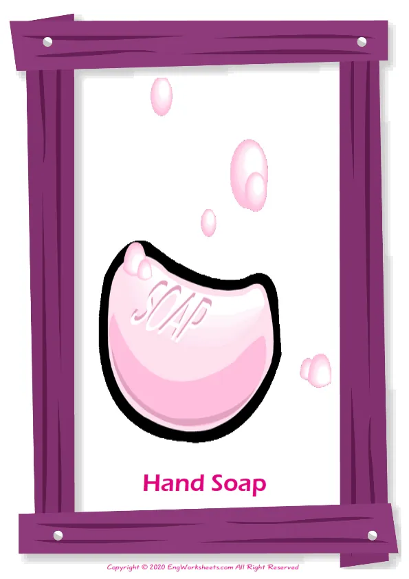 Kitchen English vocabulary worksheet with full-page words Worksheet Preview