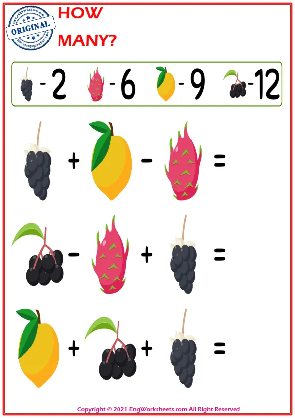 Let's Do Addition And Subtraction. - Math Worksheet