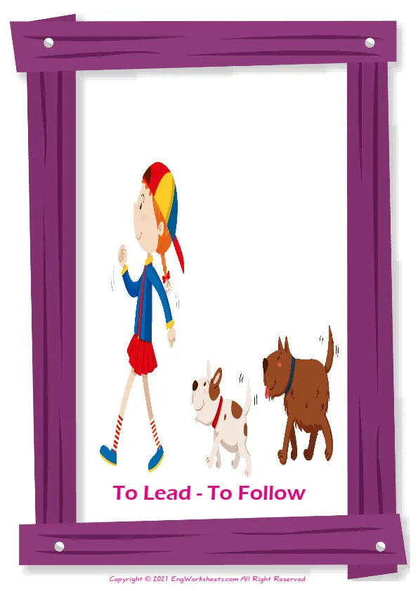 Opposites English vocabulary worksheet with full-page words Worksheet Preview